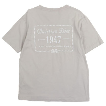 ▼ DIOR Homme 243j634b0677 Back Logo Embroidery Crew Neck Short Sleeve Short