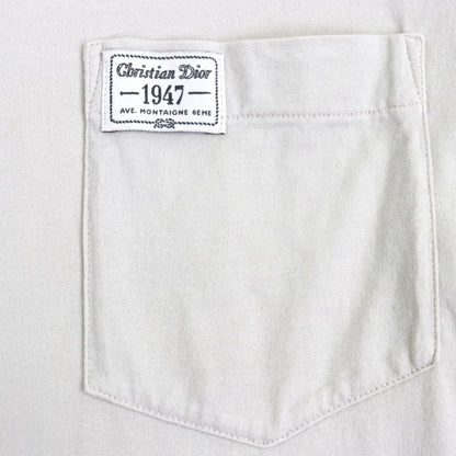 ▼ DIOR Homme 243j634b0677 Back Logo Embroidery Crew Neck Short Sleeve Short