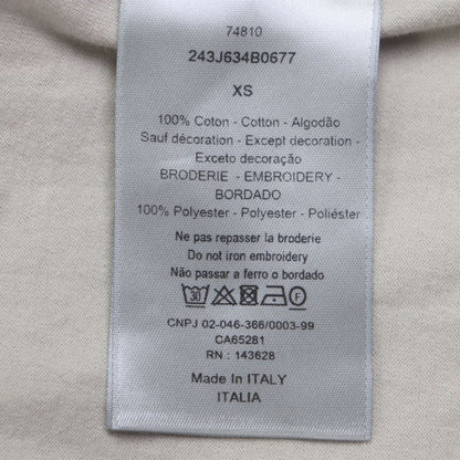 ▼ DIOR Homme 243j634b0677 Back Logo Embroidery Crew Neck Short Sleeve Short