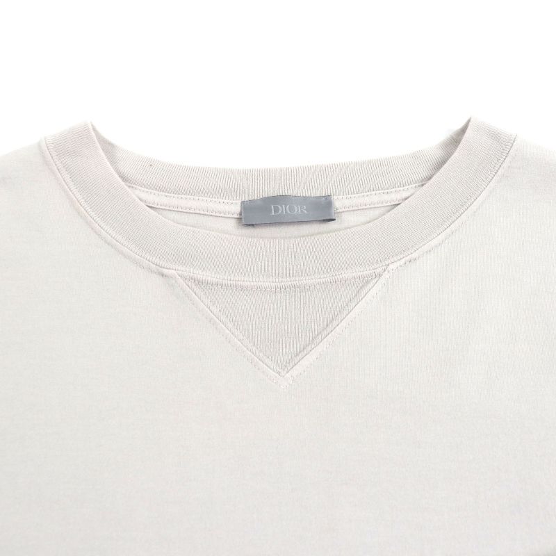 ▼ DIOR Homme 243j634b0677 Back Logo Embroidery Crew Neck Short Sleeve Short