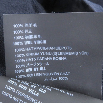 □prada 2024 100% Virgin Wool Light Hand Long Sleeve Knit Cardigan Navy 50