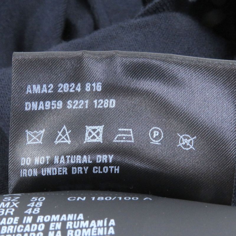 □prada 2024 100% Virgin Wool Light Hand Long Sleeve Knit Cardigan Navy 50