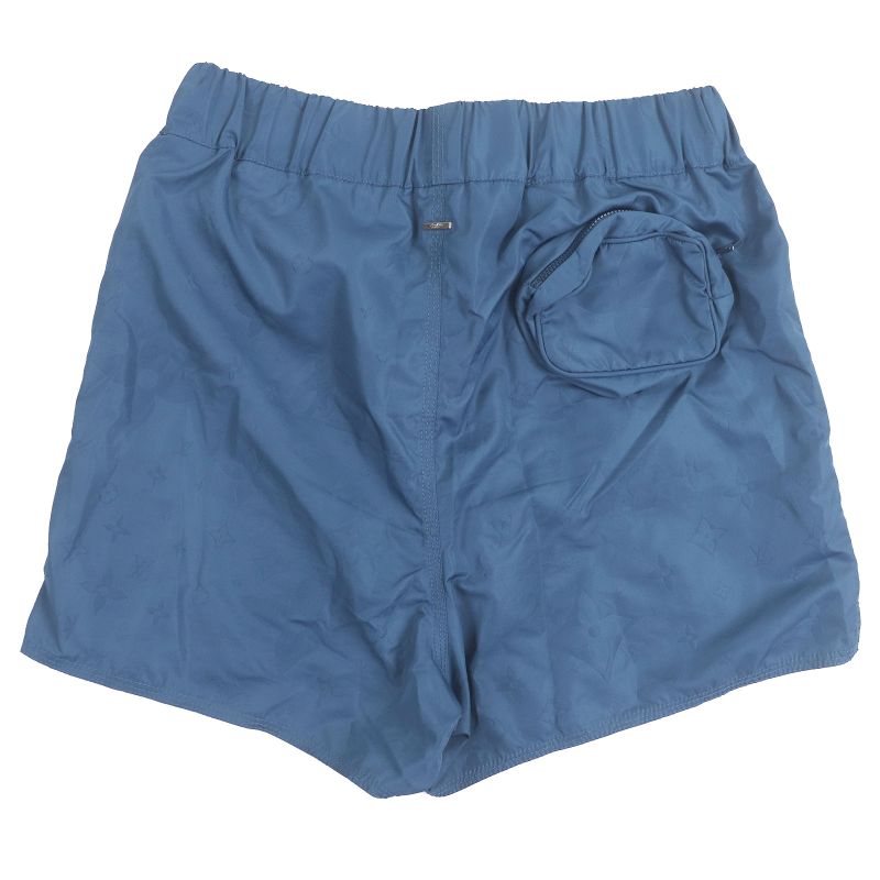 Louis Vuitton 22AW 3D Pocket Monogram Boardshorts Shorts Blue XS Made In Italy
