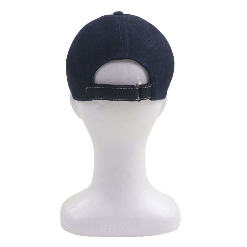 ▼gucci 812838 Logo Print GG Pattern Denim Hat Indigo L 59cm (23.23in) Made In