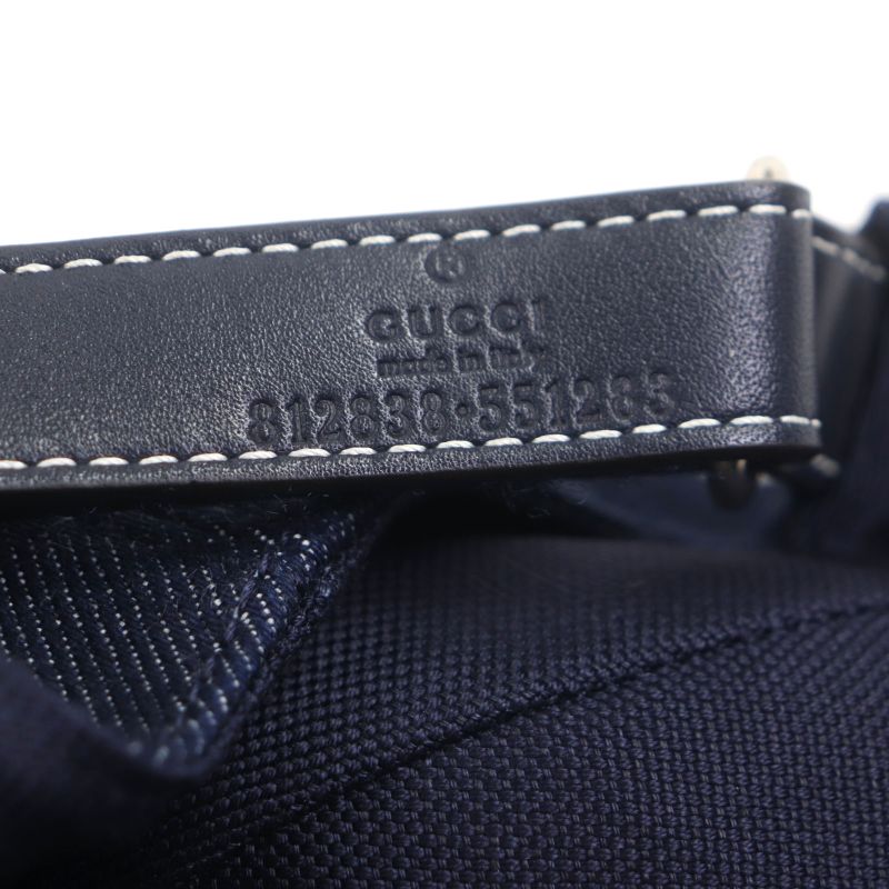 ▼gucci 812838 Logo Print GG Pattern Denim Hat Indigo L 59cm (23.23in) Made In