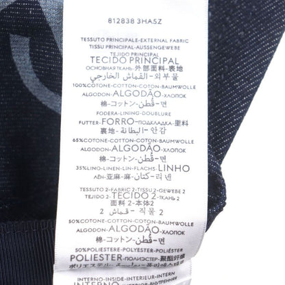 ▼gucci 812838 Logo Print GG Pattern Denim Hat Indigo L 59cm (23.23in) Made In