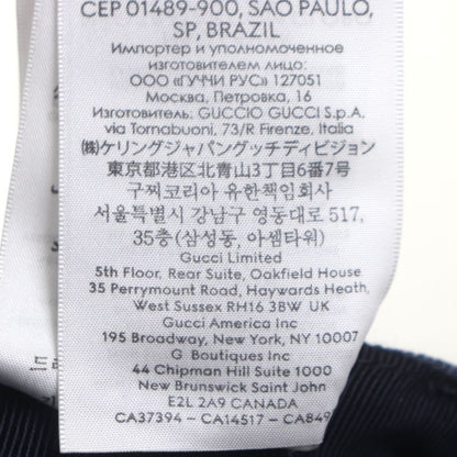 ▼gucci 812838 Logo Print GG Pattern Denim Hat Indigo L 59cm (23.23in) Made In