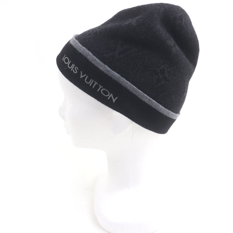 □louis Vuitton 2020 M73469 Bonnet My Monogram Eclipse 100% Wool Knit Cap Knit