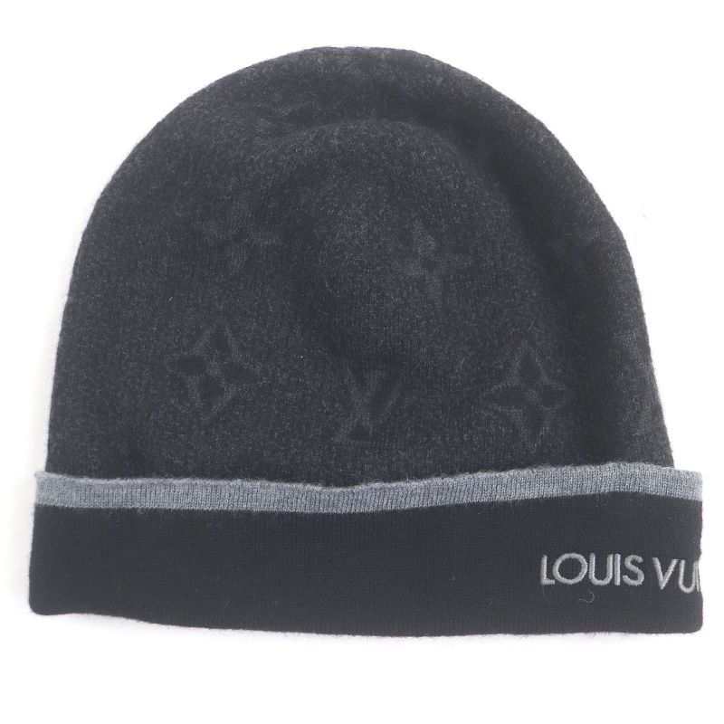 □louis Vuitton 2020 M73469 Bonnet My Monogram Eclipse 100% Wool Knit Cap Knit