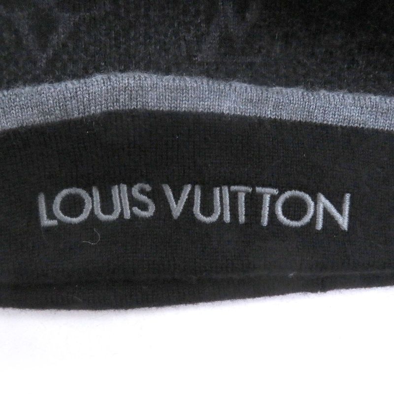 □louis Vuitton 2020 M73469 Bonnet My Monogram Eclipse 100% Wool Knit Cap Knit