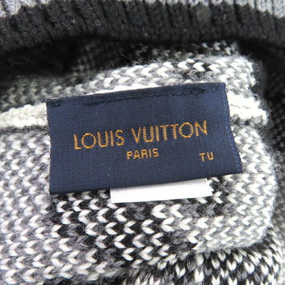 Louis Vuitton M71237 Bonnet Louis 100% Wool Logo Knit Hat Beanie Knit Cap Black