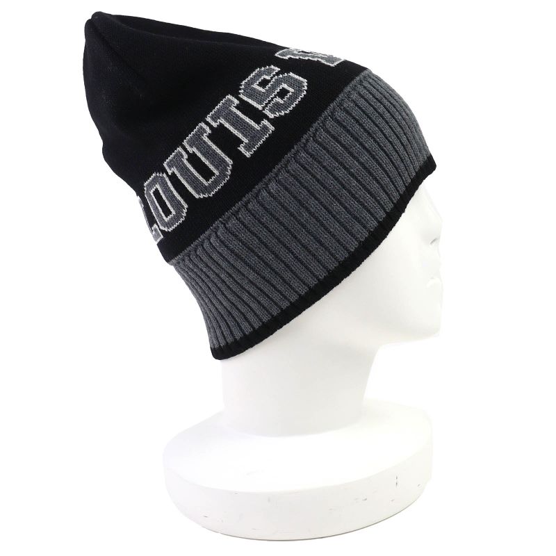 Louis Vuitton M71237 Bonnet Louis 100% Wool Logo Knit Hat Beanie Knit Cap Black