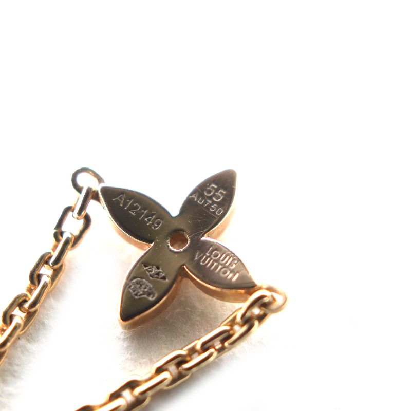 Louis Vuitton Q9k64f Burg Chain Idylle Blossom Ring 750 Diamond 1P Ring Gold 55