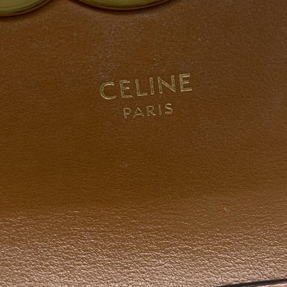 Celine Shoulder Bag Mini Triomphe Black And Dark Brown Mini Bag Leather