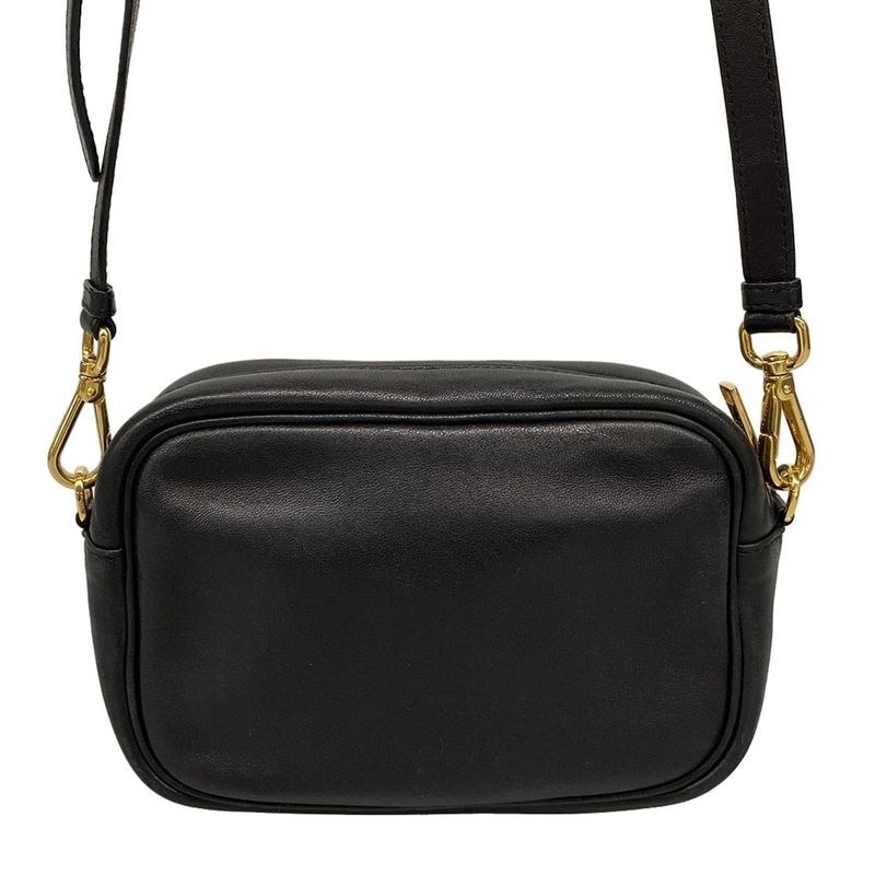 Prada Shoulder Bag - Bp0166 Black And Red Ribbon Leather