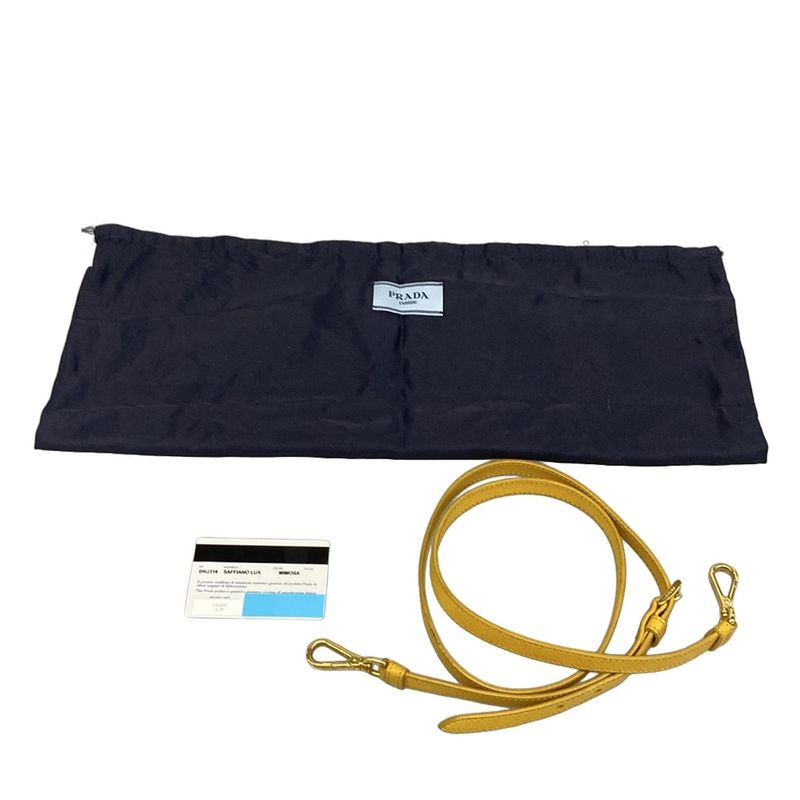 Prada Tote Bag Galleria Mini Bag Bn2316 Yellow Leather