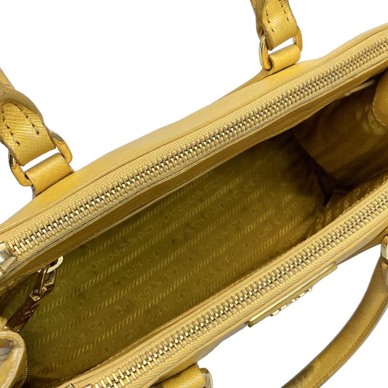 Prada Tote Bag Galleria Mini Bag Bn2316 Yellow Leather