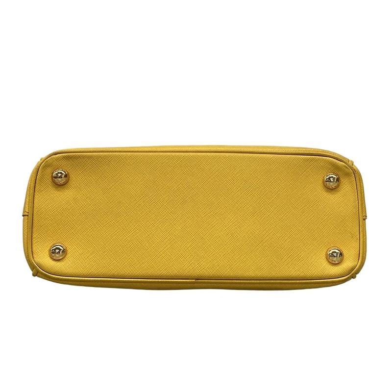 Prada Tote Bag Galleria Mini Bag Bn2316 Yellow Leather