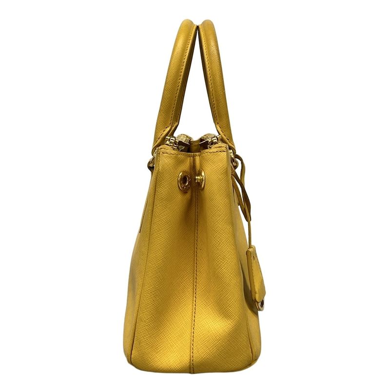 Prada Tote Bag Galleria Mini Bag Bn2316 Yellow Leather