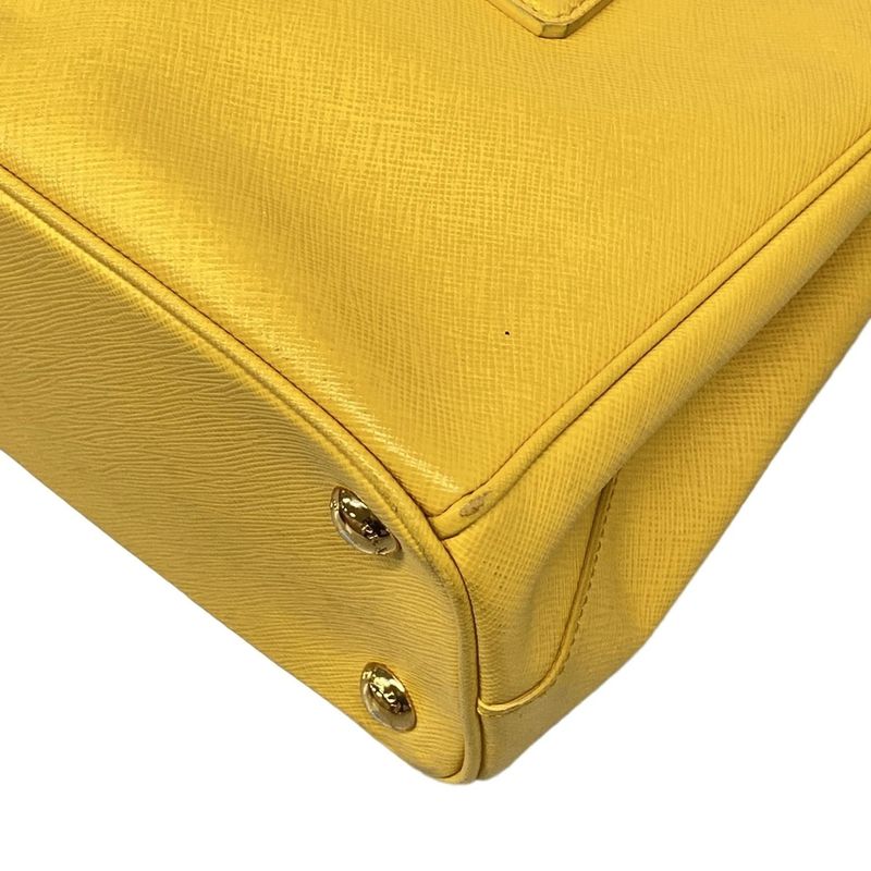 Prada Tote Bag Galleria Mini Bag Bn2316 Yellow Leather