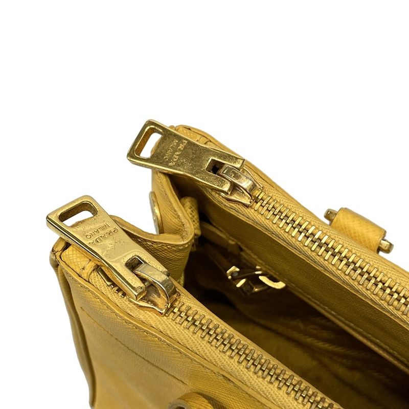 Prada Tote Bag Galleria Mini Bag Bn2316 Yellow Leather