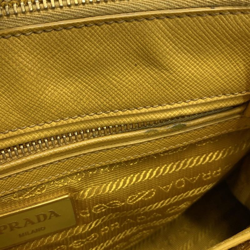 Prada Tote Bag Galleria Mini Bag Bn2316 Yellow Leather