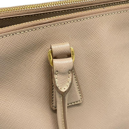 Prada Tote Bag Galleria Small Bag Bn1801 Pink Beige Leather