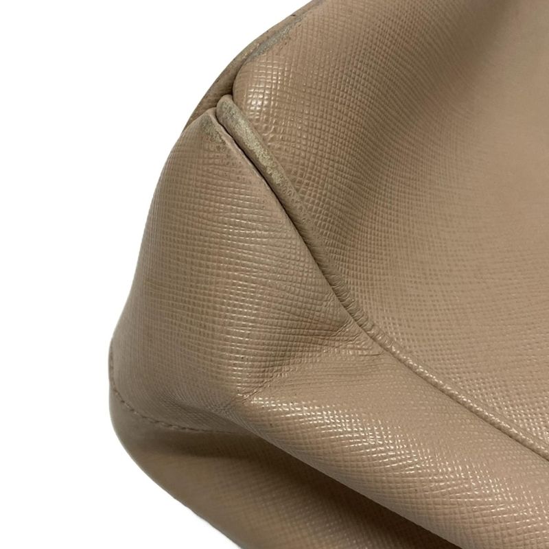 Prada Tote Bag Galleria Small Bag Bn1801 Pink Beige Leather