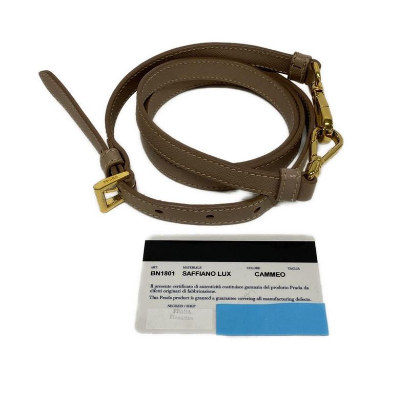 Prada Tote Bag Galleria Small Bag Bn1801 Pink Beige Leather