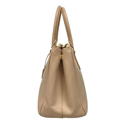 Prada Tote Bag Galleria Small Bag Bn1801 Pink Beige Leather