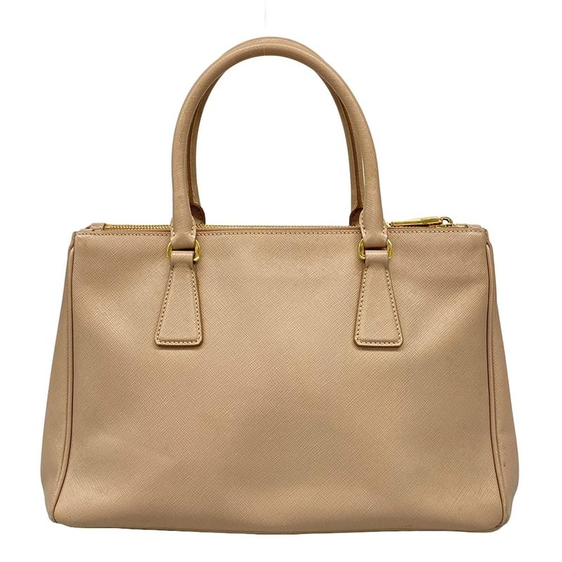 Prada Tote Bag Galleria Small Bag Bn1801 Pink Beige Leather