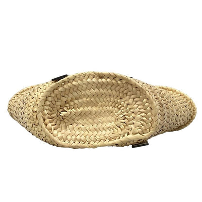 Loewe Tote Bag Basket Small Beige×white Basket Bag Leather