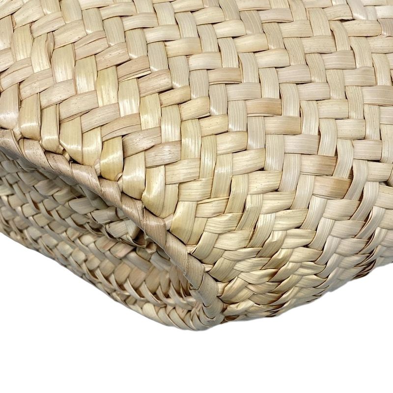 Loewe Tote Bag Basket Small Beige×white Basket Bag Leather