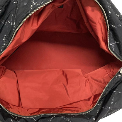 Chanel Boston Bag Old Travel Line Black And White Silver Hardware /main Item No