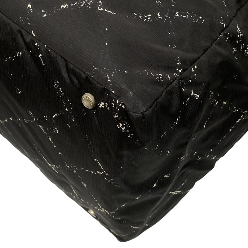 Chanel Boston Bag Old Travel Line Black And White Silver Hardware /main Item No