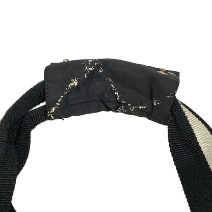 Chanel Boston Bag Old Travel Line Black And White Silver Hardware /main Item No