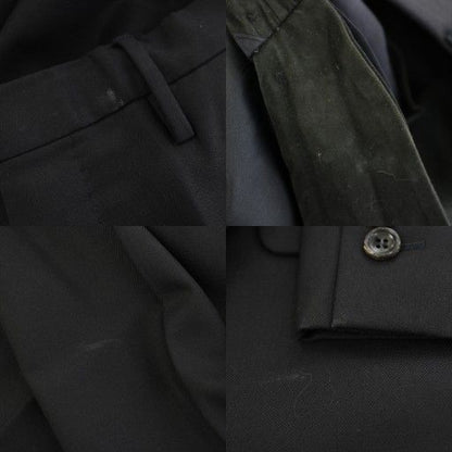 Gucci Suit Set-up Top And Bottom Tailored Jacket Single Pants Slacks 44 Black
