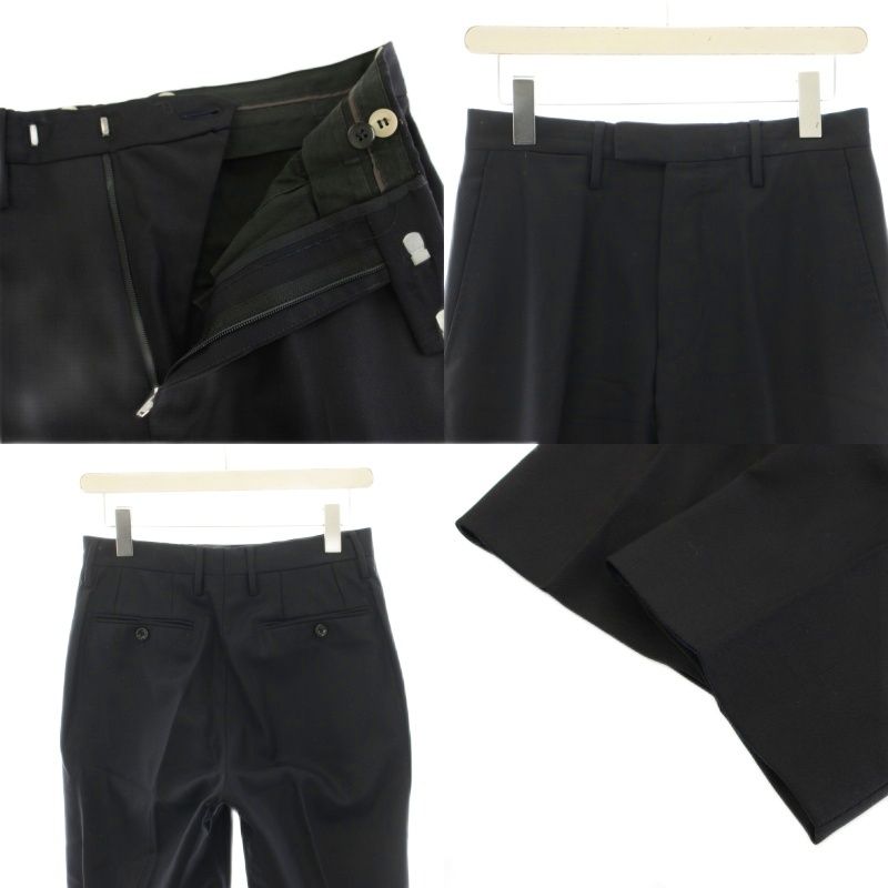 Gucci Suit Set-up Top And Bottom Tailored Jacket Single Pants Slacks 44 Black