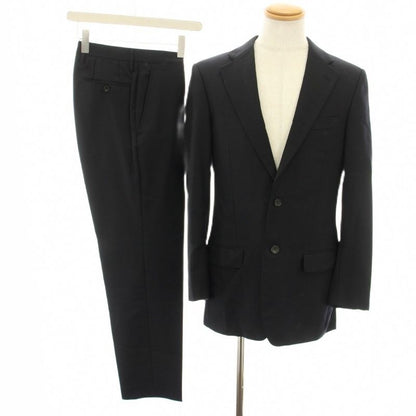 Gucci Suit Set-up Top And Bottom Tailored Jacket Single Pants Slacks 44 Black