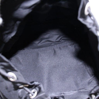 Prada Backpack Sac Daypack Nylon Triangle Logo One Color Black BB - OH