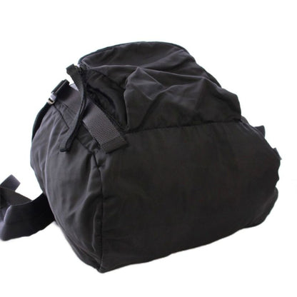 Prada Backpack Sac Daypack Nylon Triangle Logo One Color Black BB - OH