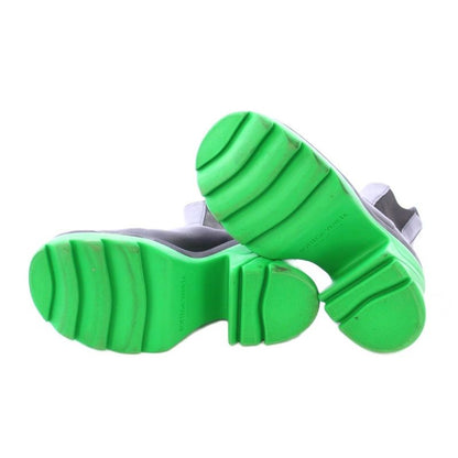 Bottega Veneta Rush Leather Chelsea Boots Short Boots Thick Bottom Bicolor 36