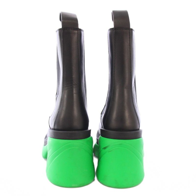 Bottega Veneta Rush Leather Chelsea Boots Short Boots Thick Bottom Bicolor 36
