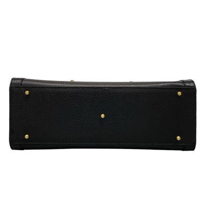 Gucci Handbag Bamboo/diana Black Leather