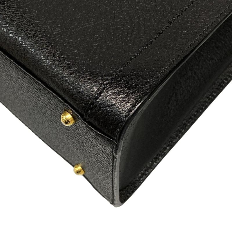 Gucci Handbag Bamboo/diana Black Leather