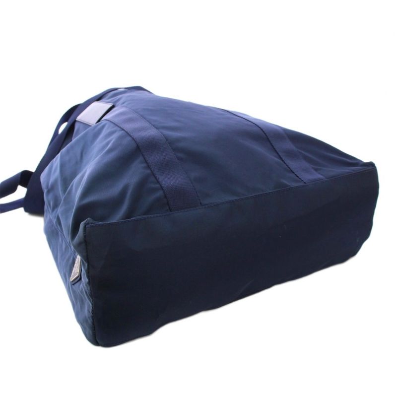 Prada Tote Handbag Nylon One Color Navy BB - OH