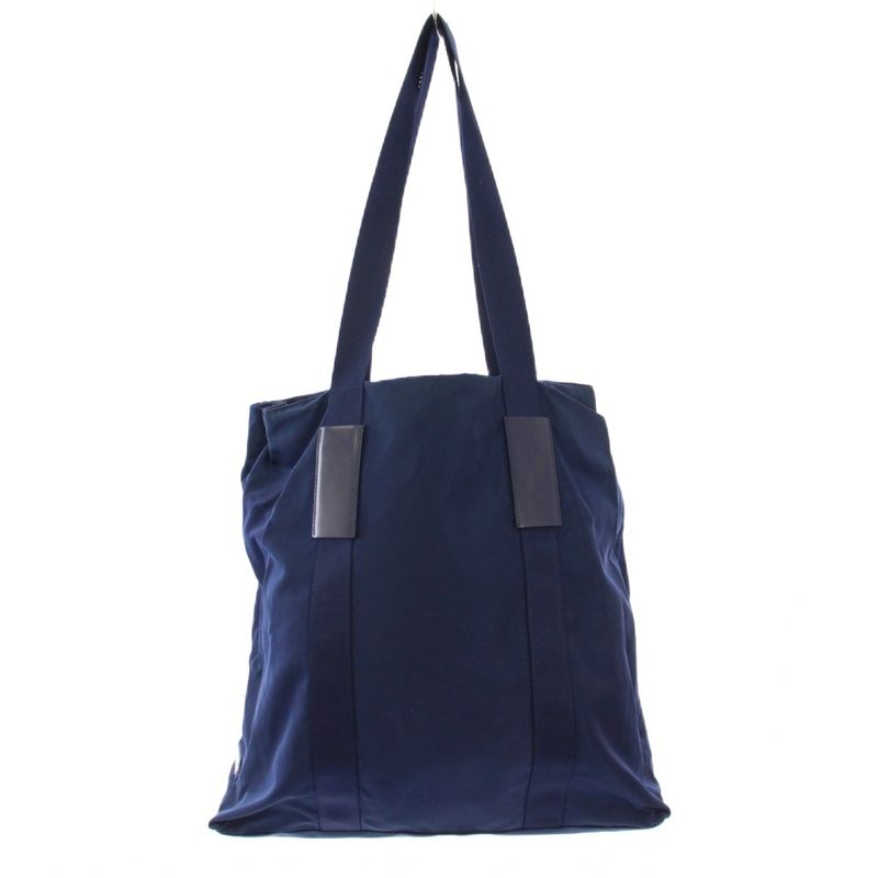 Prada Tote Handbag Nylon One Color Navy BB - OH