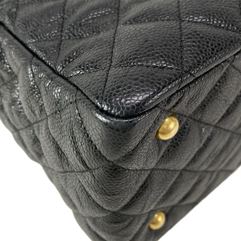 Chanel Tote Bag Matelasse A91058 Black Mattogo Old Hardware / Chain Shoulder