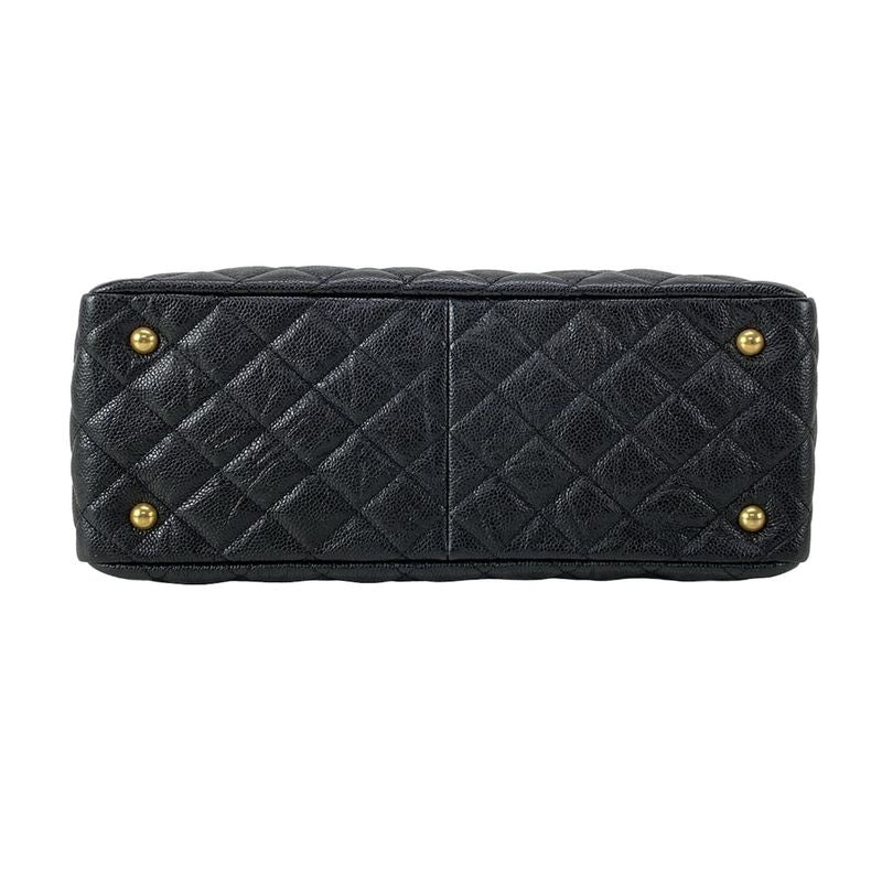 Chanel Tote Bag Matelasse A91058 Black Mattogo Old Hardware / Chain Shoulder