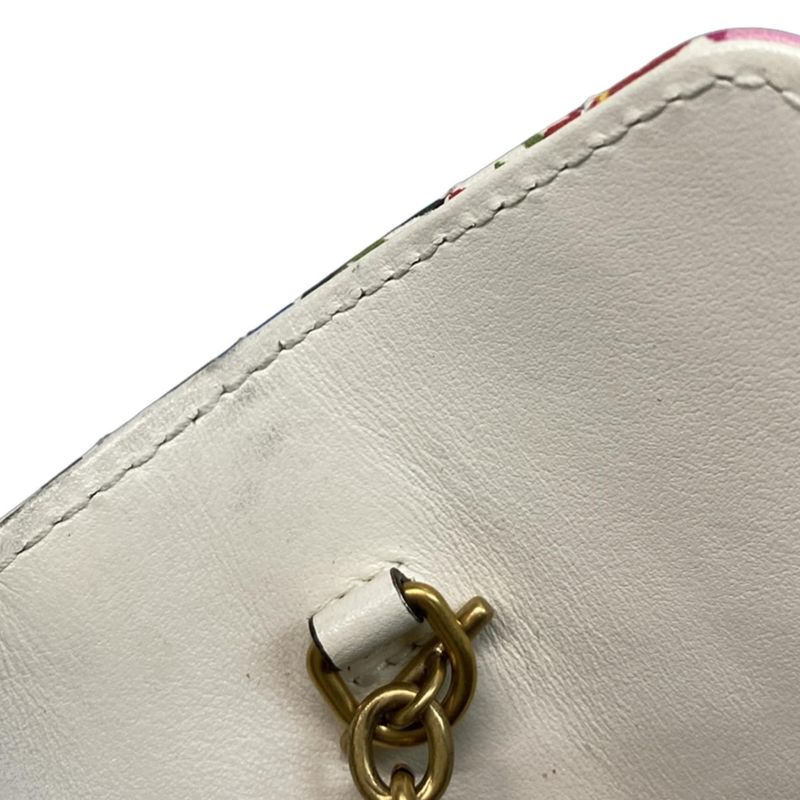 Gucci Shoulder Bag GG Marmont Quilted Leather Super Mini Bag 476433 White X
